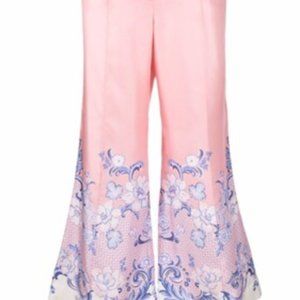 Zimmermann Postcard Floral Pants Silk Twill